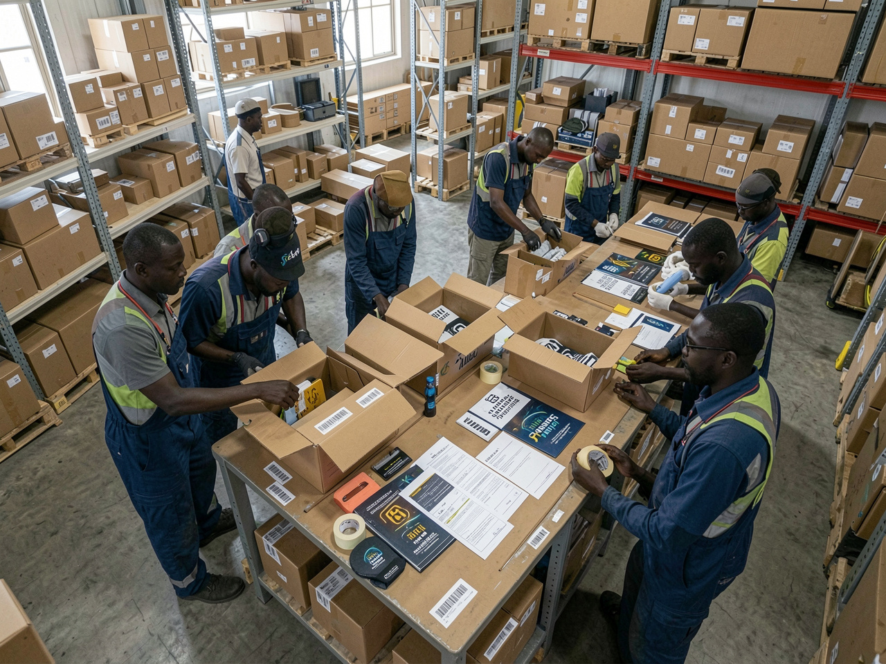 Pick-and-pack and dispatch area